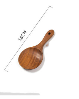 Teak Unlacquered Solid Wood Spatula